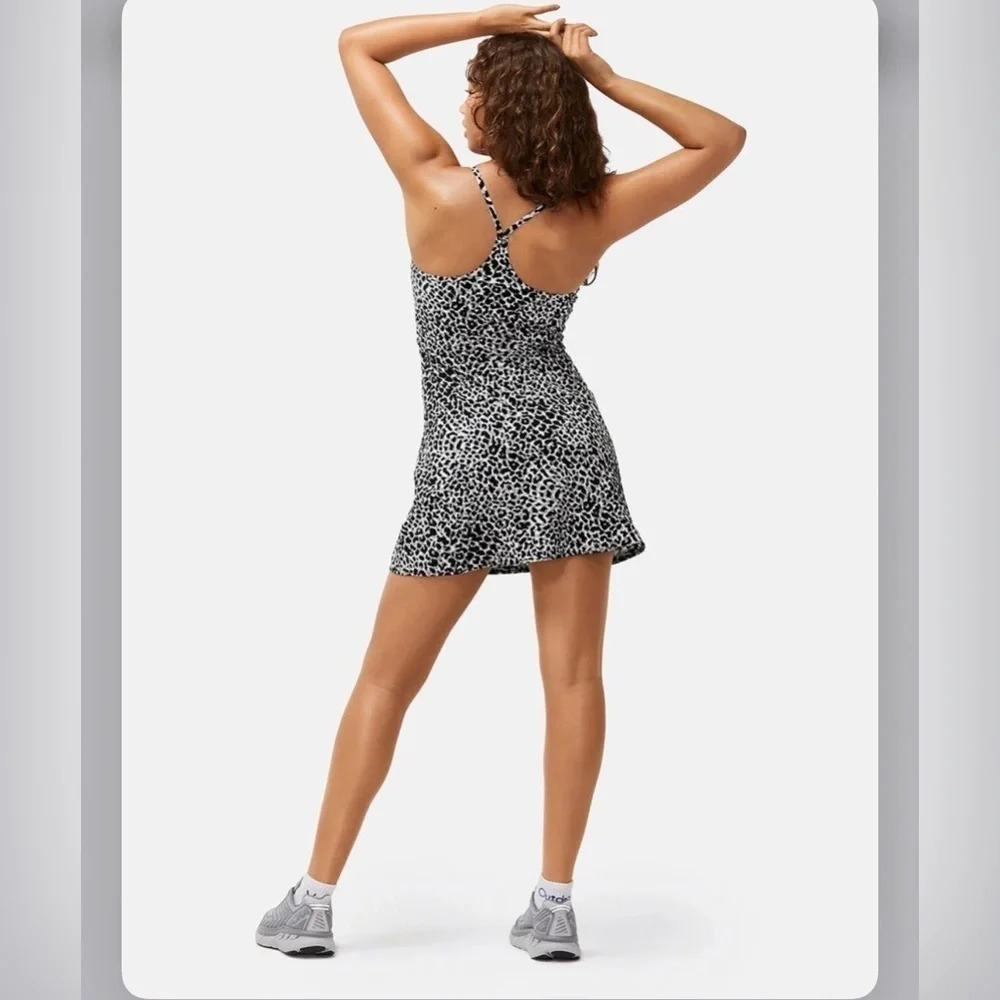 Outdoor Voices The Exercise Dress Snow Leopard Active Athletic Tennis Running XS